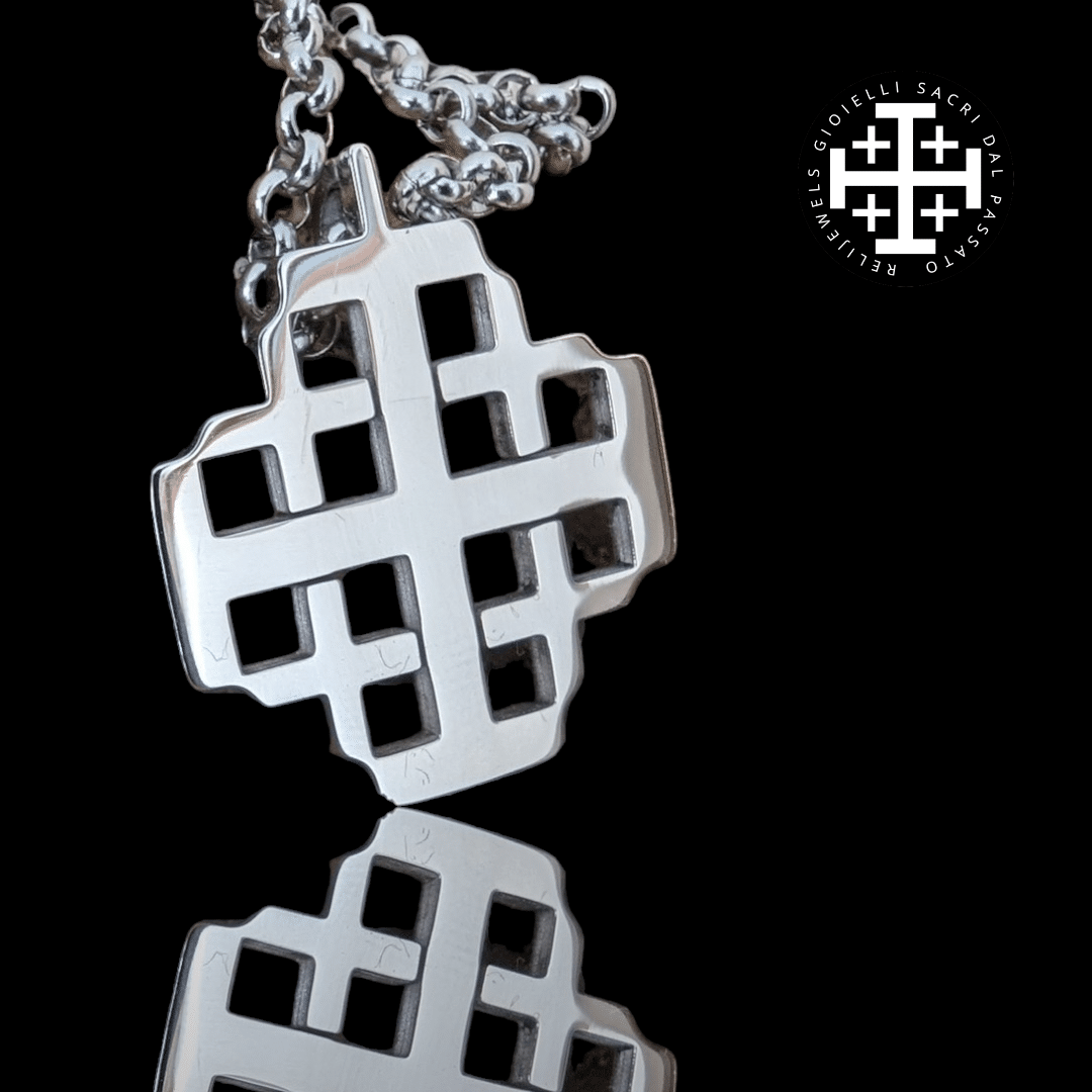 Templar cross of Jerusalem in steel | croix templière de Jérusalem en acier | cruz templaria de Jerusalén en acero